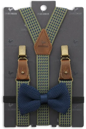 Sir Redman Bretels met strik - kids bretels combi pack Mr Dolph Dogtooth