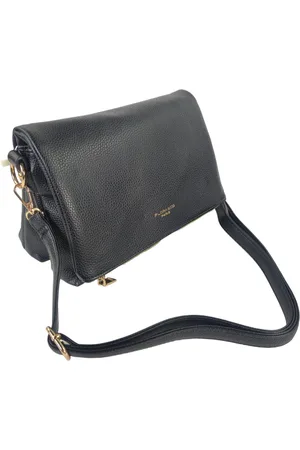 Flora & CO Trendy crossbody handtas met flap - fashion riem