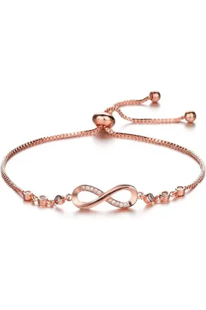 ASTRADAVI S925 Sterling Zilveren Armband - Prachtig Infinity design met Zirkonia - Verstelbare