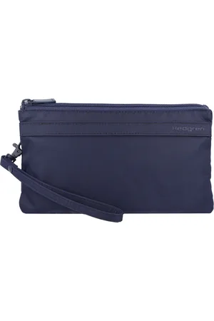 Hedgren Portemonnee Follis Franc 3 Zipper Pouch RFID XL Donkerblauw