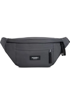Merkloos Heuptas voor dames en heren - Sport outdoor stad heuptas - Festival Crossbody tas - Waterafstotend donkergrijs Eén maat