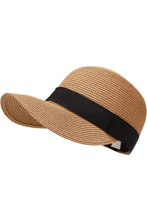 Merkloos Gevlochten Stro Pet - - Zomer - Dames en Heren