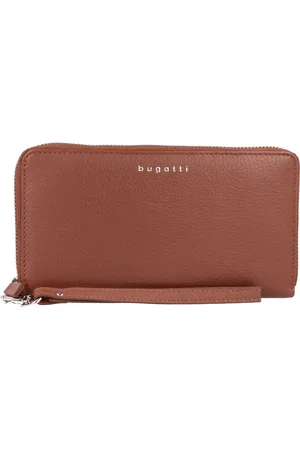 Bugatti Kaarthoes Lady Top Zip Around Wallet Bruine