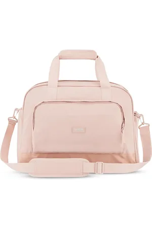 Merkloos Weekender Finja Large voor dames en heren, stijlvolle reistas, handbagage met schoenenvak, reistas van gerecycled PET, waterafstotend, Rosé, Reistas
