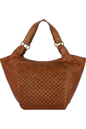 Greenland Femi & Nine Leren Schoudertas 38 cm