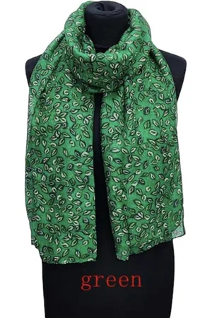 Merkloos Sjaal met print MHL23-8 180/80cm groen
