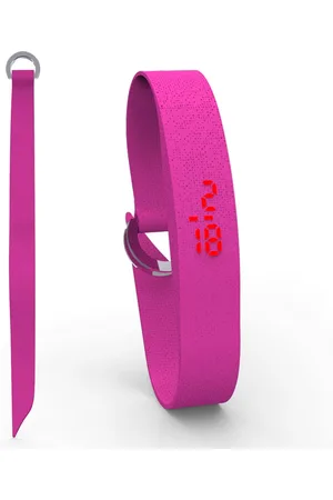 Too Late Digitaal horloge - Fabric - katoenen band - ACD Pink