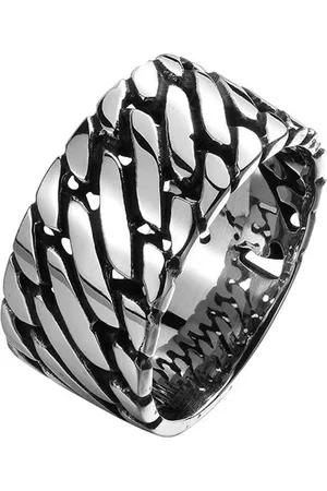 LGT JWLS Mannen ring Staal Zilverkleurig Chain-20mm