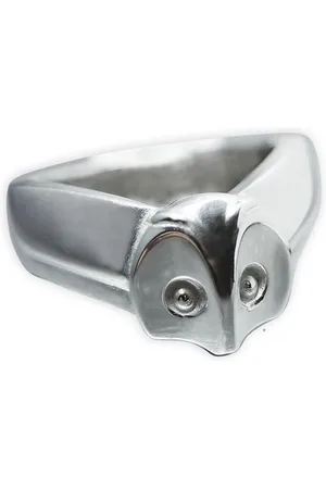 AuBor ®. Zilveren ring. De uil "Ukuli" 17mm