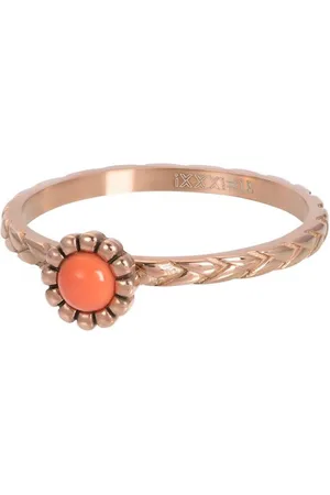 Ixxxi Invulring Inspired Coral R05903 Goud, Zilver, (2MM)