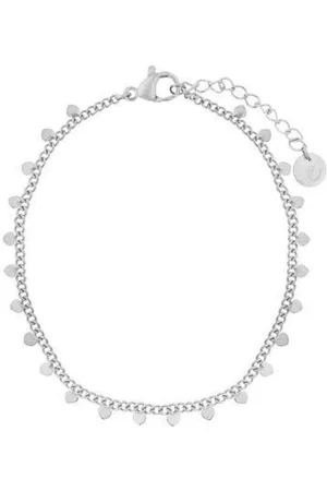 essentialistics Armband kleine hartjes - Volwassenen - - Stainless steel (verkleurt niet) - Verlengkettinkje