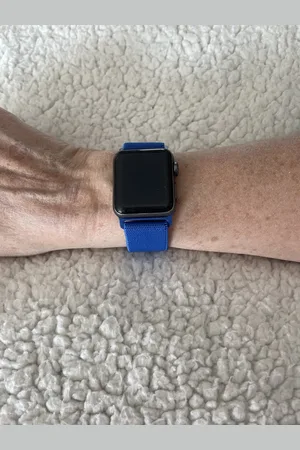 Merkloos Applewatch horlogebandje- elastisch geweven verstelbare band-42/44/45/49mm- gladde band