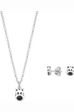 ESPRIT Esprit kinder sieraden ketting en oorknopjes Petite zebra boxset ESSE90985A340