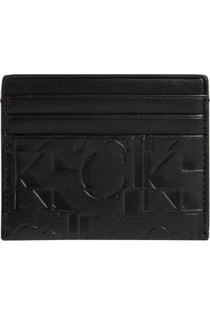 Calvin Klein Sleek cardholder 6cc - dames - black