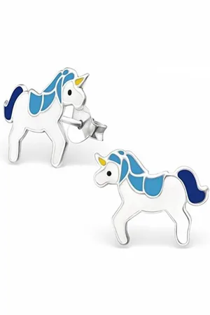 Fako Bijoux® Kinderoorbellen - Eenhoorn - Unicorn - 14x10mm