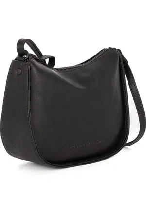 Spikes&Sparrow Leren Crossbodytas - Emilie - Zwart