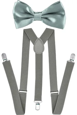Fako Fashion Bretels Met Vlinderstrik - Volwassen - Dames - Heren - Vlinderdas - Strik - Effen - 100cm