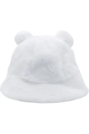 Merkloos Hoed - winter - winterhoed - muts - fluffy - oortjes - oren - beer - dier - teddy - stof - aaien - warm - accessoire - dames - vrouwen – unisex