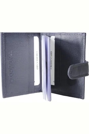 ARRIGO BELLO Creditcard Houder - Pasjeshouder Uitschuifbaar – - Leer - RFID – Anti Skim - Muntgeld Ritsvak - Pasjeshouder Mannen