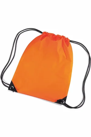 Merkloos Oranje rugzak waterafstotend