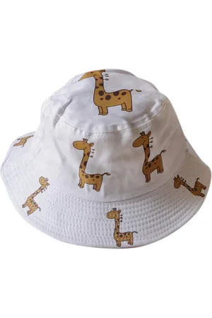 Merkloos Bo & Mila - Zonnehoedje - Giraffe - - Peuter Hoedje - 1 tot 4 jaar - Zomerhoedje