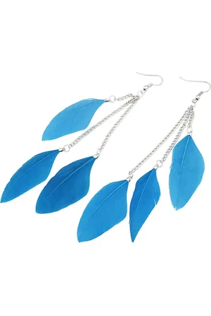 Fako Bijoux® Oorbellen - Veren Trio Smal