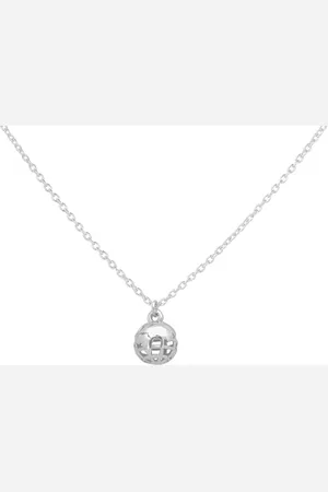 ARLIZI 1986 Ketting wereldbol hanger - 925 sterling - 44 cm
