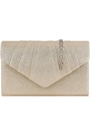Merkloos Clutch Dames, Elegante Suede Leder Envelop Clutch crossbody klassieker avondtassen