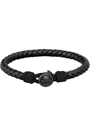 HUGO BOSS HBJ1580468M THAD CLASSIC Heren Armband - Leren armband - Sieraad - Leer - - 7 mm breed - 19 cm lang