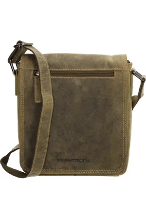 Hide & Stitches Idaho Crossbody Schoudertas Messenger bag - 100% Leder
