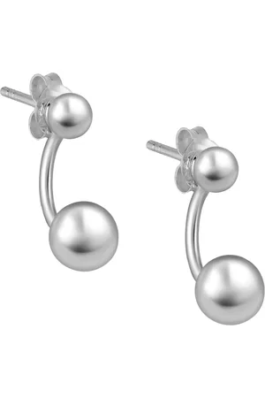 EAR IT UP Oorbellen - Bal - Piercing - Jacket - Push back oorknopjes - 925 sterling - 14 x 10 mm - 1 paar