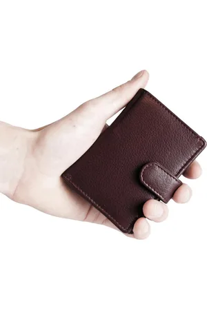 ARRIGO BELLO Pasjeshouder Uitschuifbaar – Bordeaux Rood - Leer - Creditcard Houder - RFID – Anti Skim - Muntgeld Ritsvak - Pasjeshouder