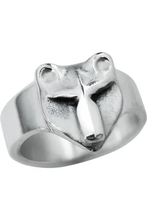 AuBor ®. Zilveren ring. De beer "Otso" - 16mm