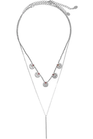 Joboly Layer Coin Muntjes Bar Ketting - Dames - - 40 cm