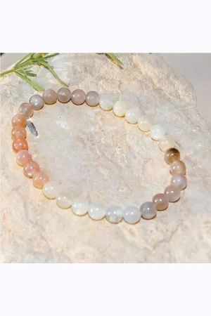 Yogi & Yogini Maansteen Armband - Edelsteen - 19 cm