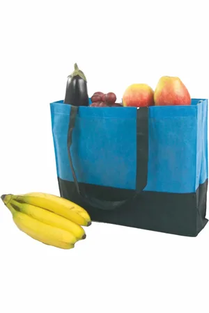 Merkloos Boodschappentas - - 38 x 29 x 10 cm - groot - draagtas - strandtas