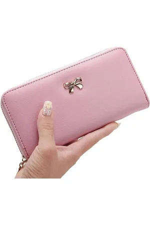 Merkloos Luxe Portemonnee Strik met Ritssluiting | | voor Pasjes en Muntgeld | Accessoires