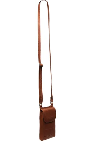 Chesterfield Leren Schoudertas Cognac Nebra