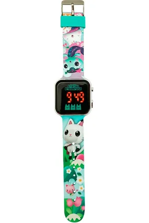Accutime Gabby`s Dollhouse LED Horloge - Digitaal - Gabby`s Poppenhuis