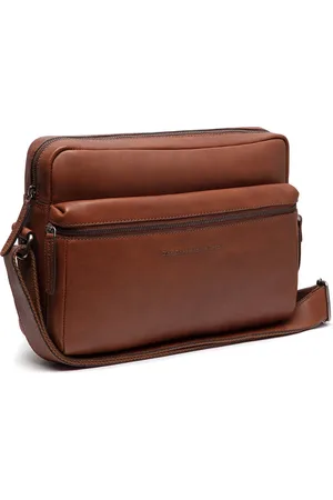 Chesterfield Leren Schoudertas Cognac Novara