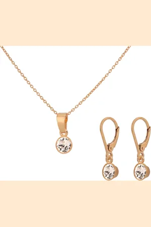 ARLIZI 1654 Sieraden Set Swarovski Kristal Hanger - Roséverguld