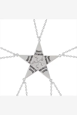 Kasey Vriendschapsketting - BFF ketting voor 5 - Best Friend Ster