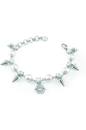Philipp Plein PJ8EA08BU - Armband - Dames - 17cm - PP SPIKED PEARLS