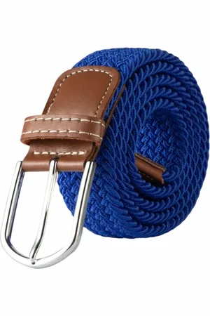 Fako Fashion Elastische Riem - Canvas - Gevlochten - 105cm - 33mm