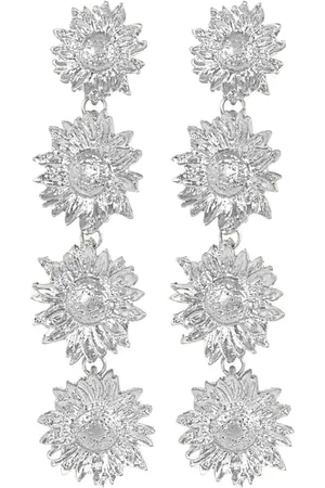 Margot Bardot Sunny Flower Oorbellen Silver