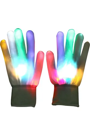Merkloos DiverseGoods Led Handschoenen - 6 modes - Wit- Lichtgevende Handschoenen - Feest Handschoenen - Festival Handschoenen