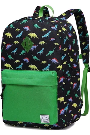 Merkloos Backpack Boy, VASCHY Kids Backpacks Rucksack School Backpack Toddler Elementary School Kids Backpack for Boys with Chest Buckle for Back To School Season, Kindergarten,Travel(Dinosaur-Large）