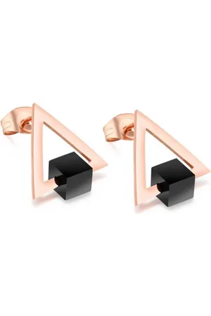 Cilla Jewels Oorknoppen Edelstaal Triangle