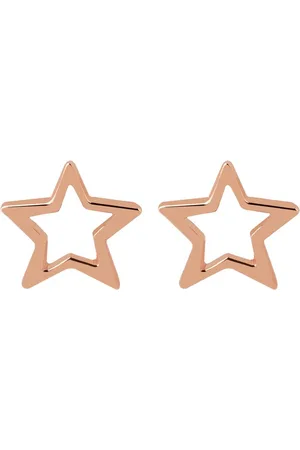 JUULRY Rosé Goud Plated Open Ster Oorknopjes