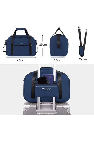 Merkloos Reistas40x20x25voor Ryanair Onder Stoel Flight Bag Gerecycled PET Eco Friendly Reistas voor op reis Weekendtas met Trolleyhuls Strandtas Draagtas Sport Lichtgewicht Handtas Patented??? ???